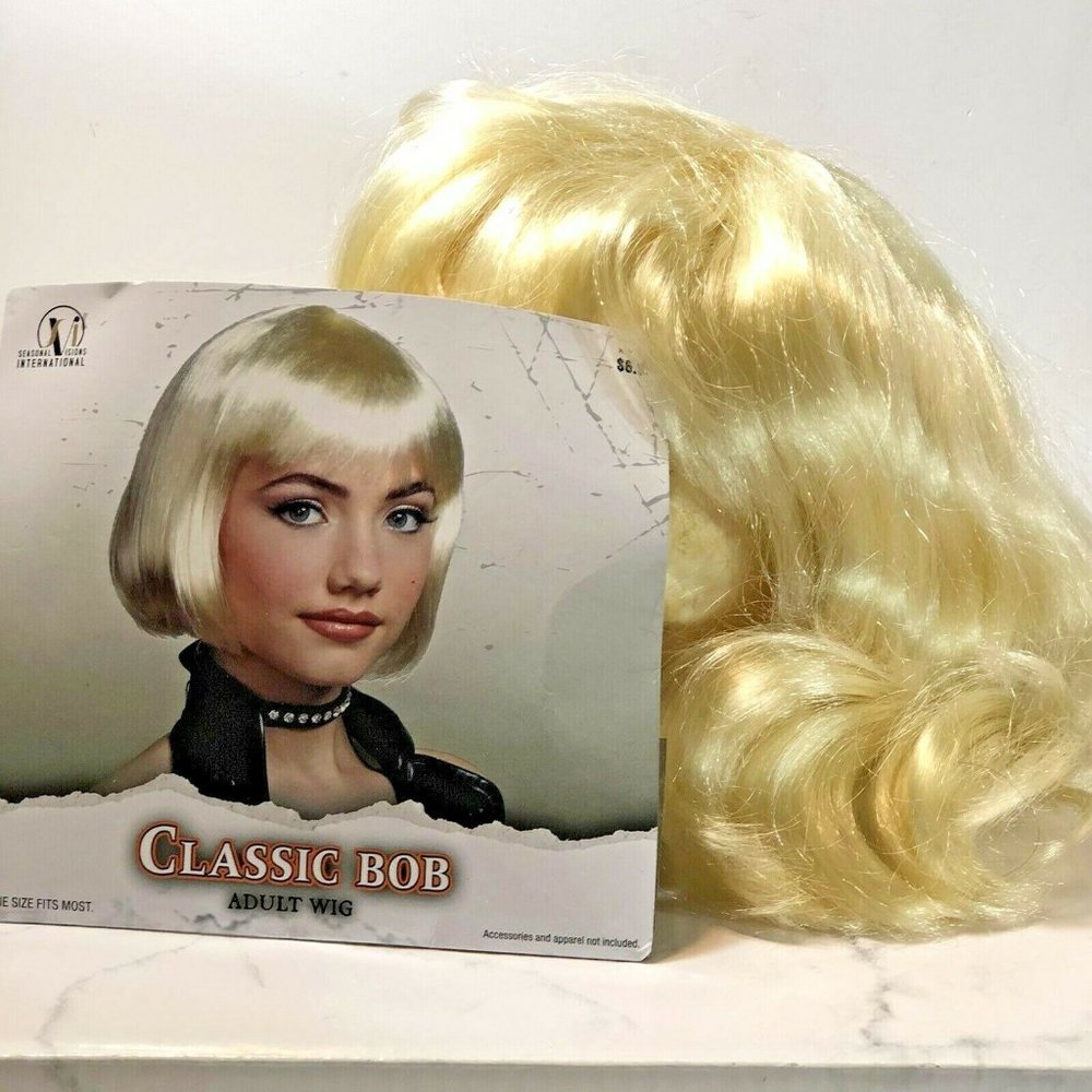 Classic Bob womans Wig Halloween Costume Character